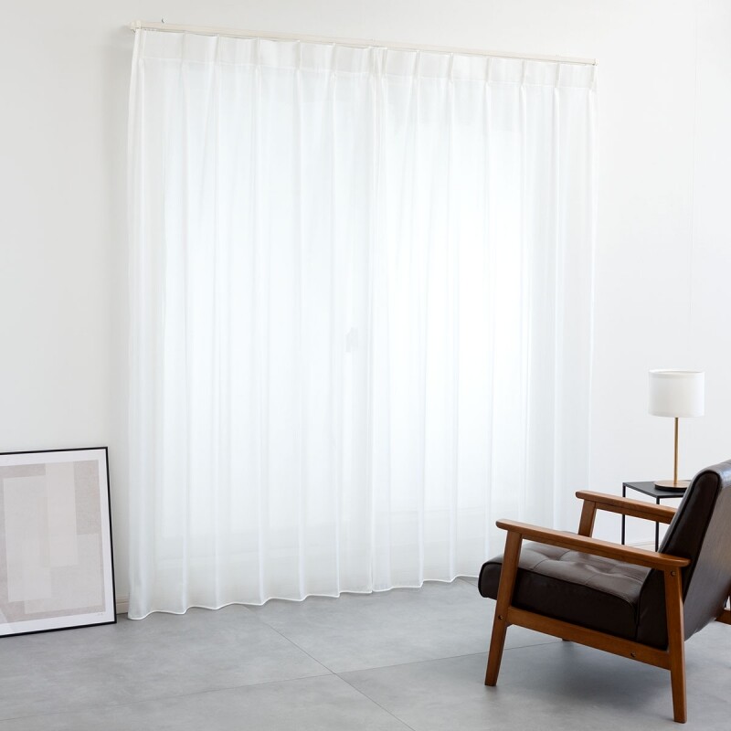 ルシール レースカーテン JE-88018 ホワイト ｜ジャストカーテン