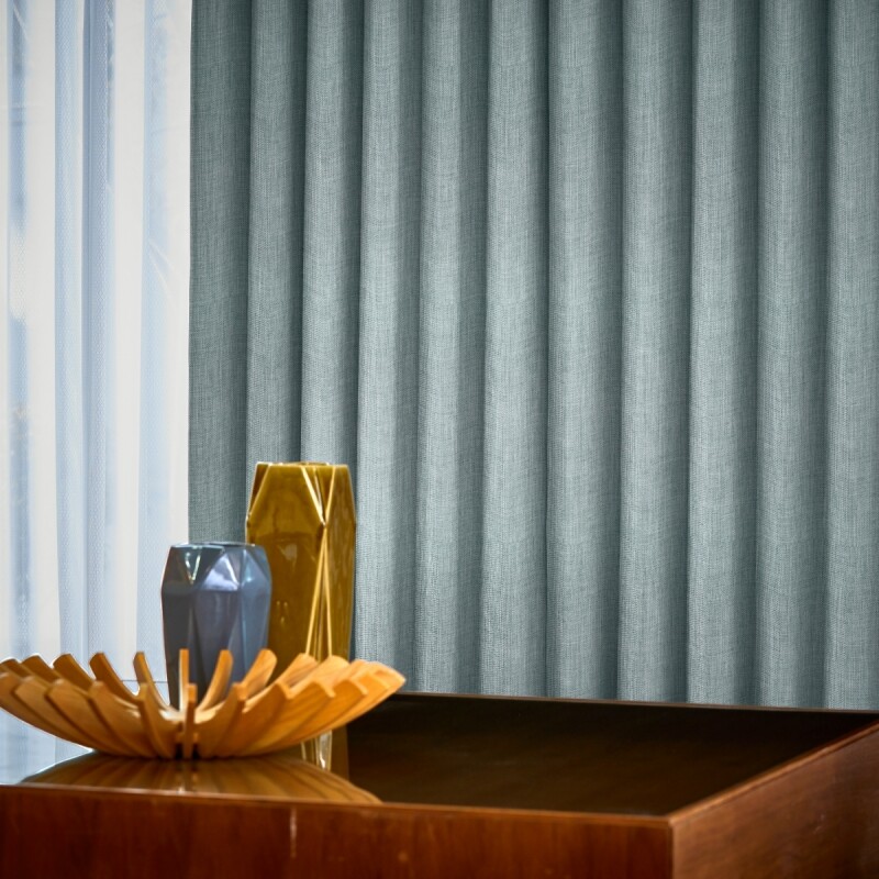 レヴィ カーテン JE-98069 ライトブルー ｜ジャストカーテン