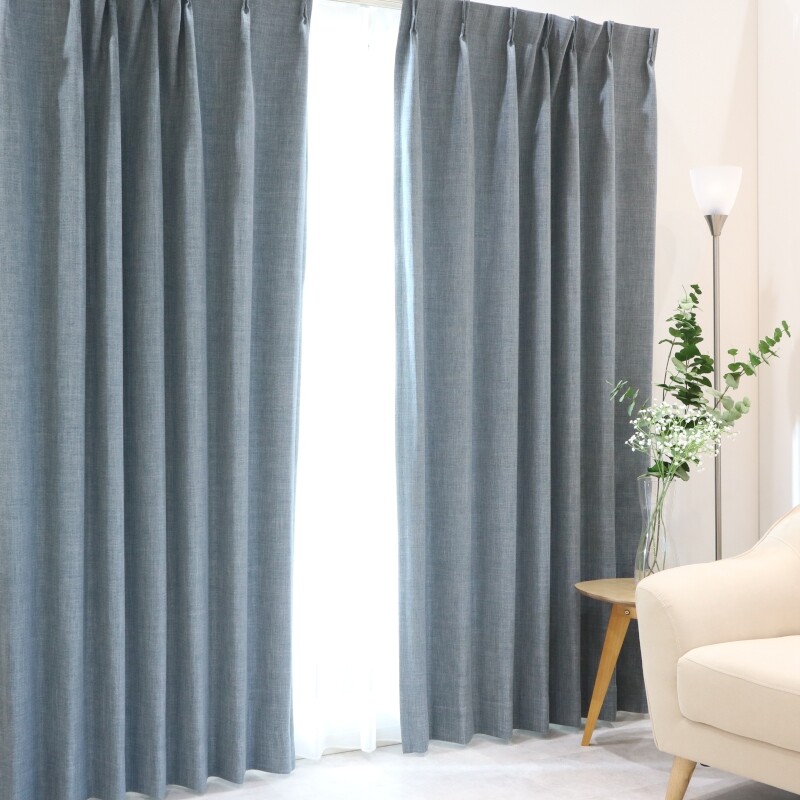 ブルックリン カーテン JE-98086 ブルー ｜ジャストカーテン