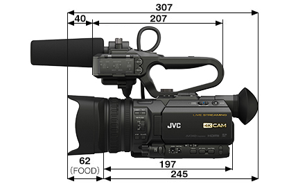 主な仕様 | 4Kメモリーカードカメラレコーダー GY-HM280 | 業務用