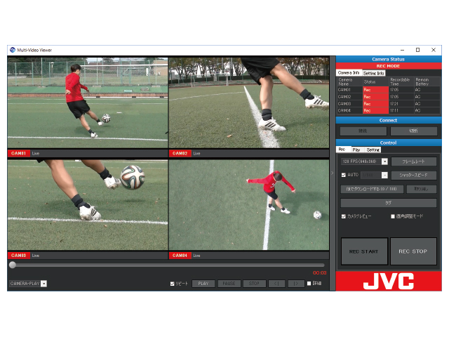 スポーツコーチングカム GC-LJ25B2専用ソフトウェア Multi-Video