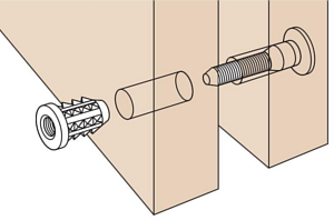 ムラコシ精工 鬼目ナット Bタイプ ツバ付打ち込み式インサートナット