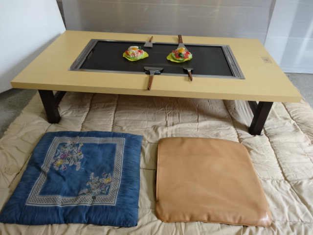 もんじゃ焼きテーブル 1500x800x高さ330 木座足