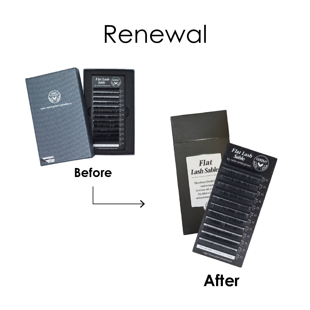 Flatラッシュ・セーブル【Jカール】【太さ0.12mm】 / 【ome