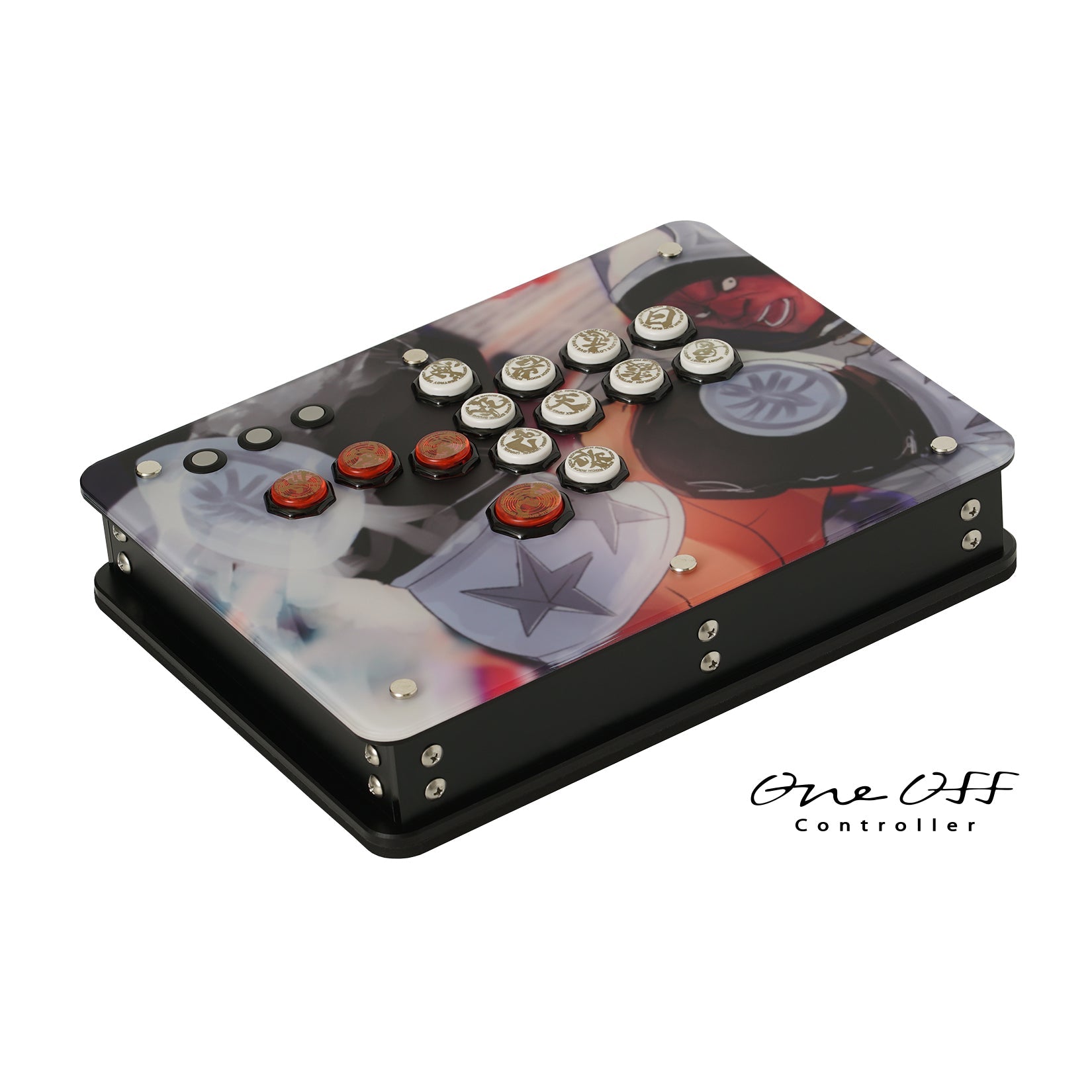 ケースのみ】ゴム足・ハンドル付き レバーレス オーダーメイド アケコン