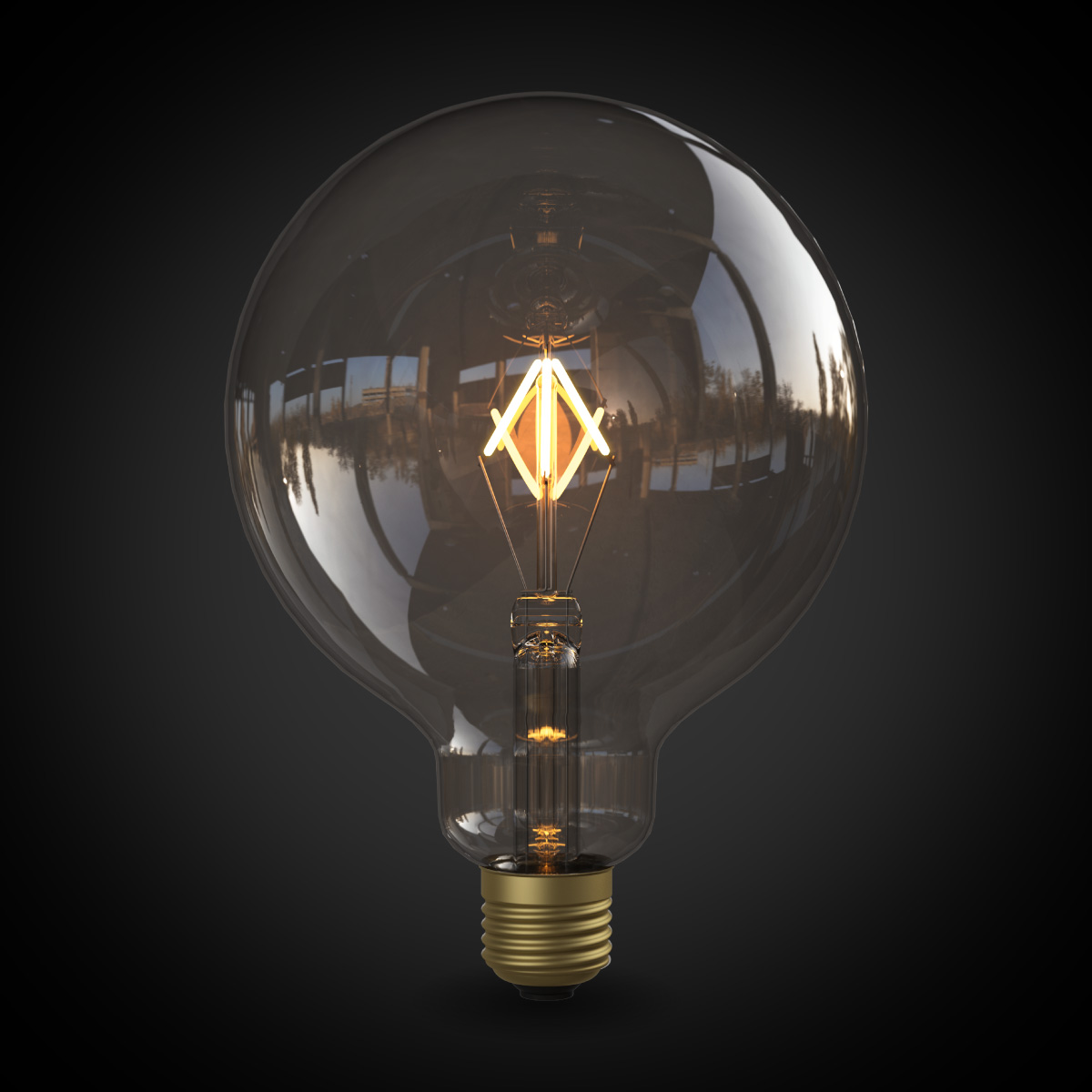 フィラメントLED電球「Siphon」 Ball125 LDF001D ボール125 Only One