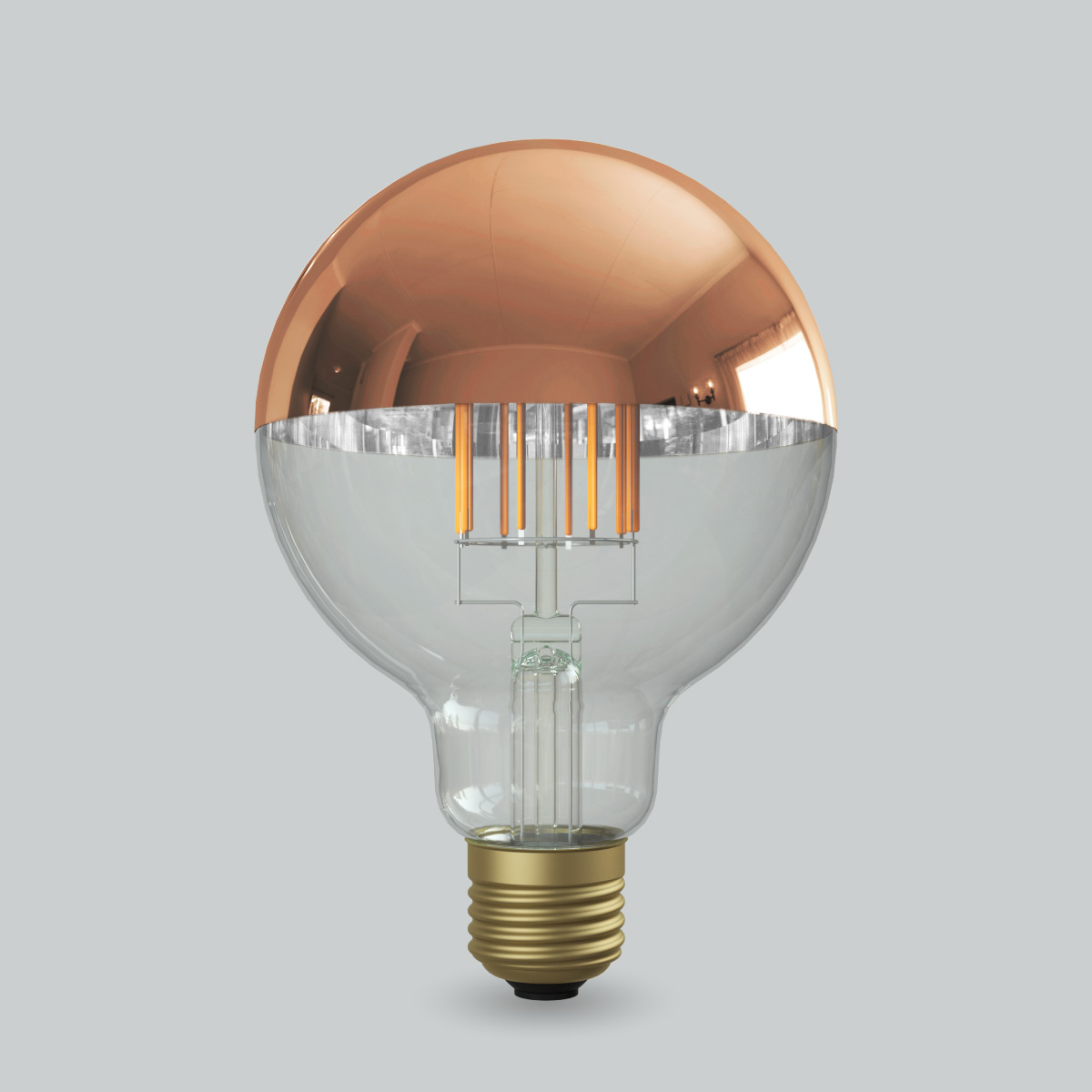 フィラメントLED電球「Siphon」 Ball95 LDF64D Tミラー ボール95 Only One