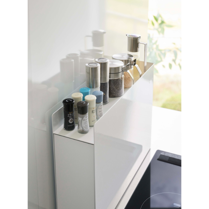 Yamazaki 隠せる調味料ラック タワー ホワイト(6003)