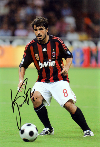 ACミラン 直筆サイン入りフォト AC Milan 2008-2009 ベッカム