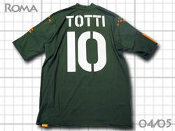 ASローマ 2004-2005 ユニフォームショップ AS Roma トッティ実着用