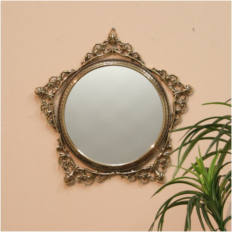 鏡 ミラー インテリアミラー st2029p 真鍮磨き仕上げ 真鍮製ウォール