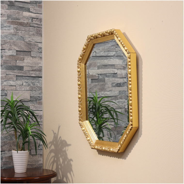 イタリア直輸入 アンティークゴールド仕上げ 58cmx49cm厚み4cm