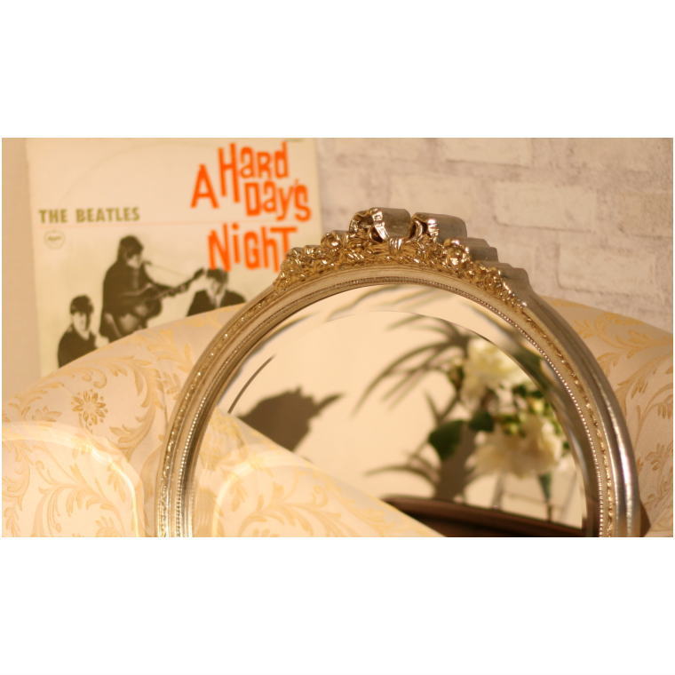 エレガントなイタリア製ウォールミラー横長タイプ FA1744 | インテリア