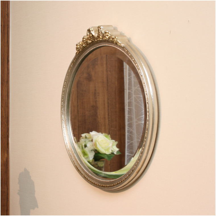 エレガントなイタリア製ウォールミラー横長タイプ FA1744 | インテリア