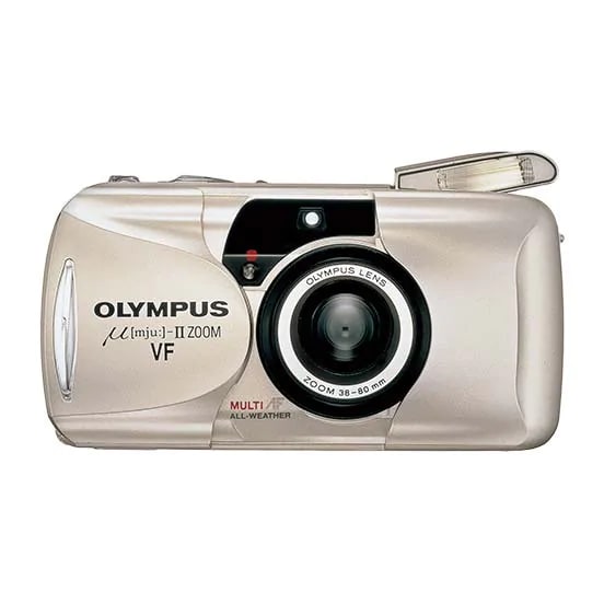 完動美品】E-42 OLYMPUS μ Ⅱ ZOOM VF リモコン付き 完動美品】E-42