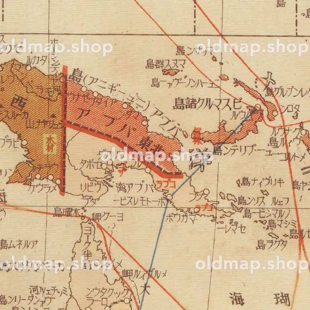 大東亜共栄圏全図 3図 昭和18年(1943) – 満洲帝国分省地図 古地図