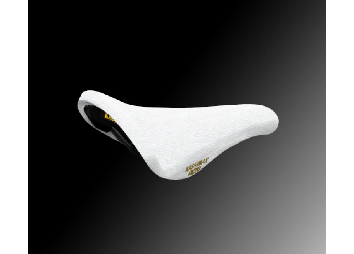 Shop Old School BMX Kashimax Aero Padded Sofrina White Seat