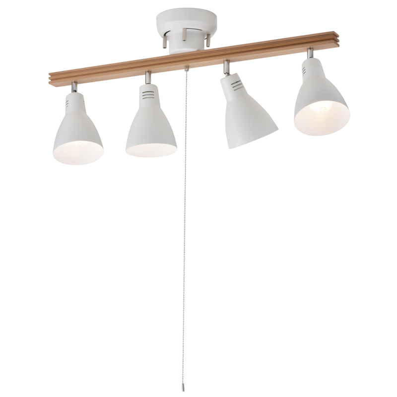 4灯シーリングライト ホワイト 電球別売 [品番]06-1488｜株式会社