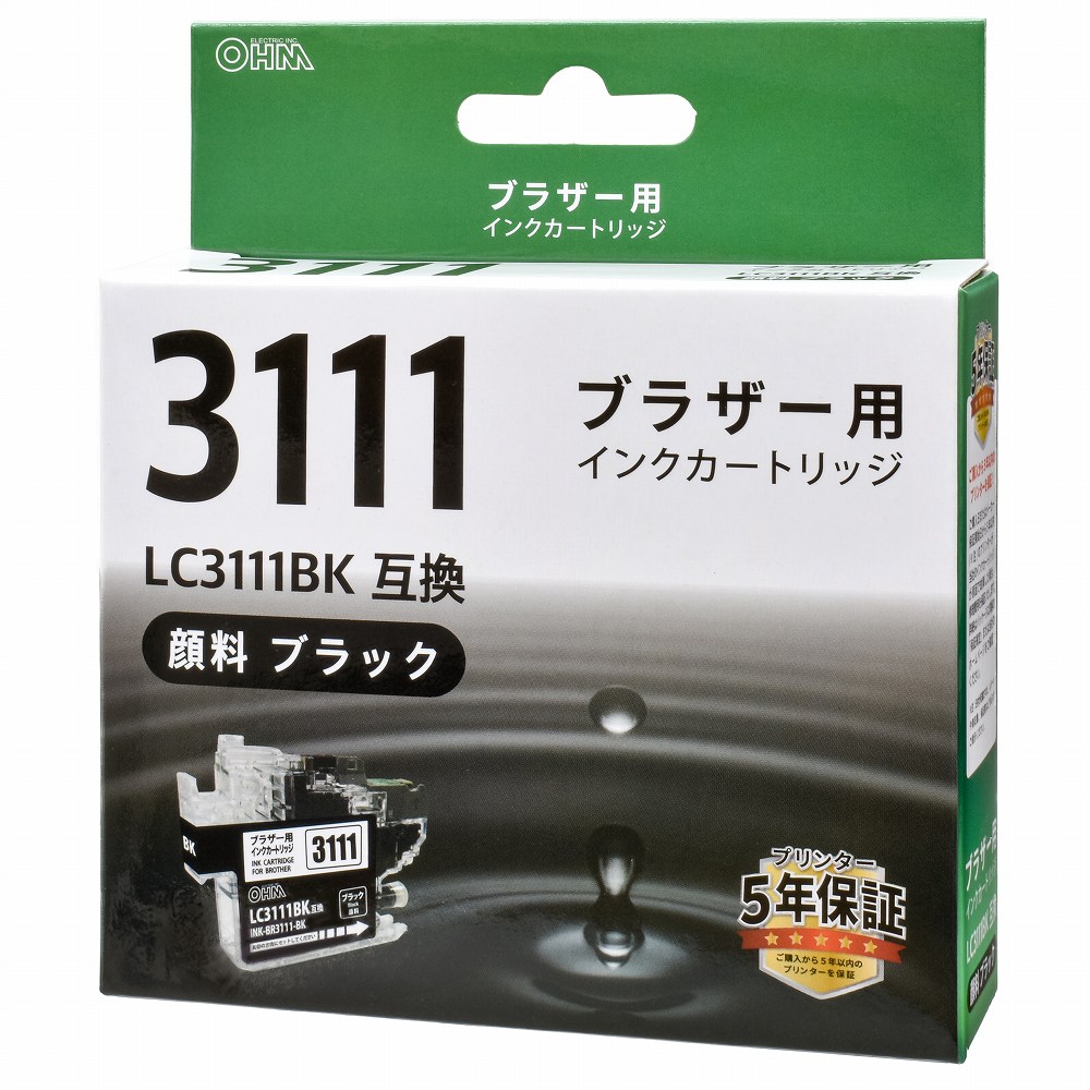 ブラザー互換 LC3111 顔料ブラック [品番]01-3871｜株式会社オーム電機