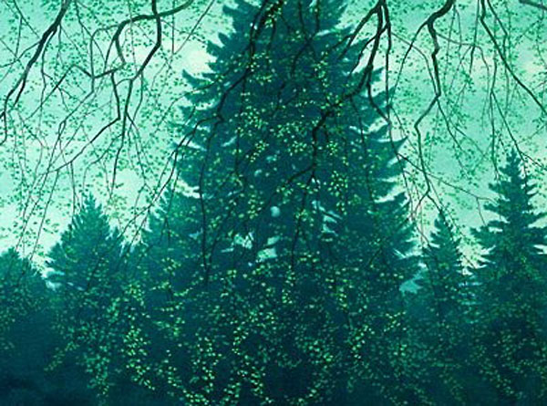 東山魁夷 春兆 | 絵画など美術品の販売と買取 | 東京・銀座 おいだ美術