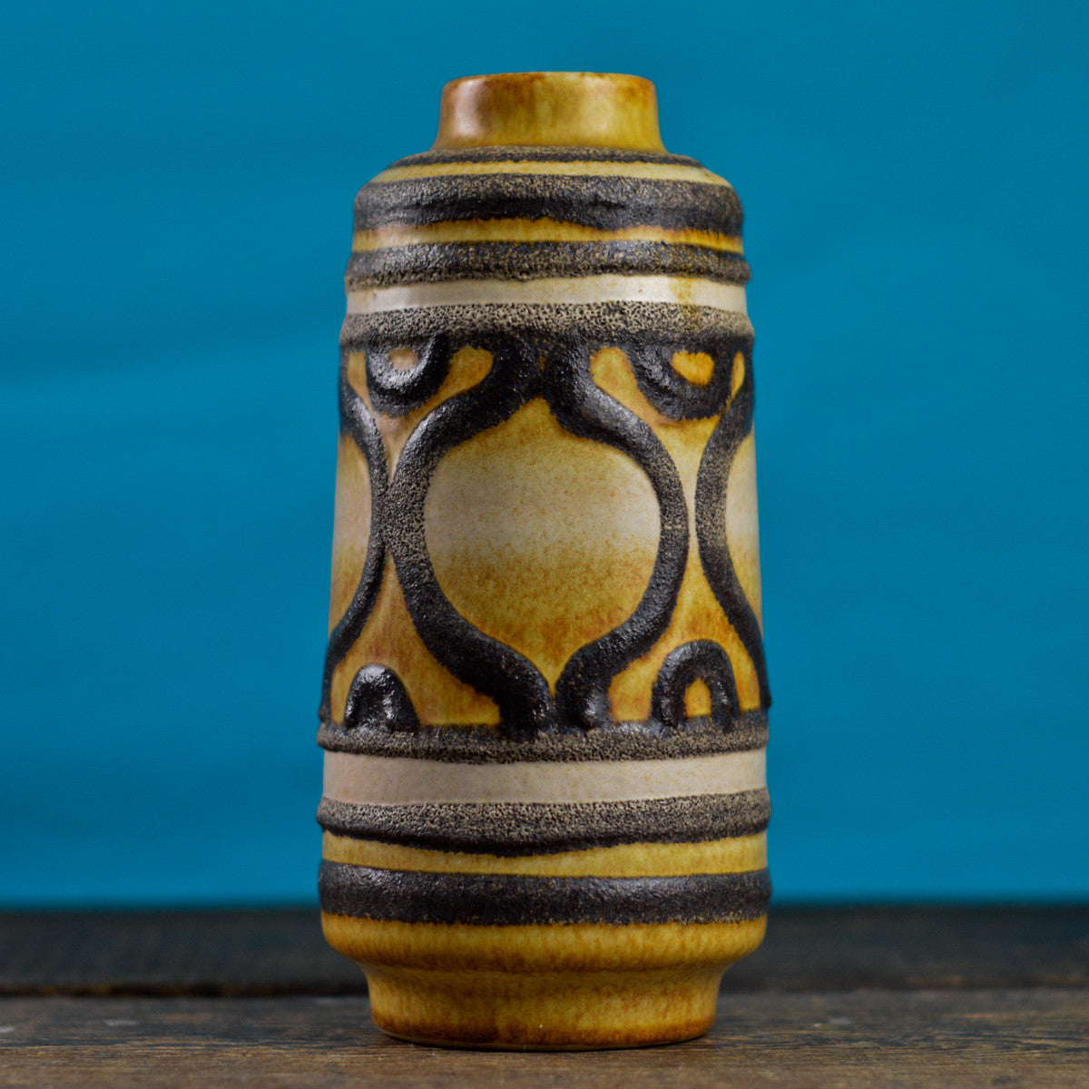 Mid Century VEB Haldensleben Fat Lava Vase | OSTBLOCK