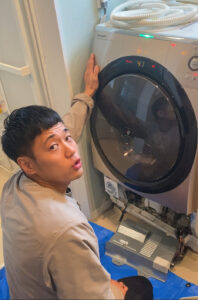 ドラム式洗濯機 乾燥不良 シャープ ES-Z110 分解洗浄 ヒートポンプ