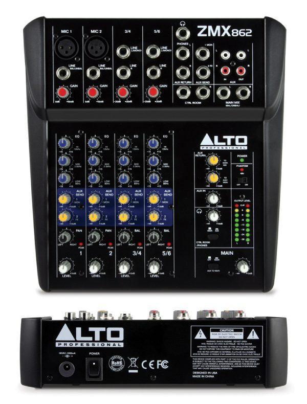 ALTO PA SALE!!】ALTO/6チャンネル・コンパクト・ミキサ/ ZMX862☆PA