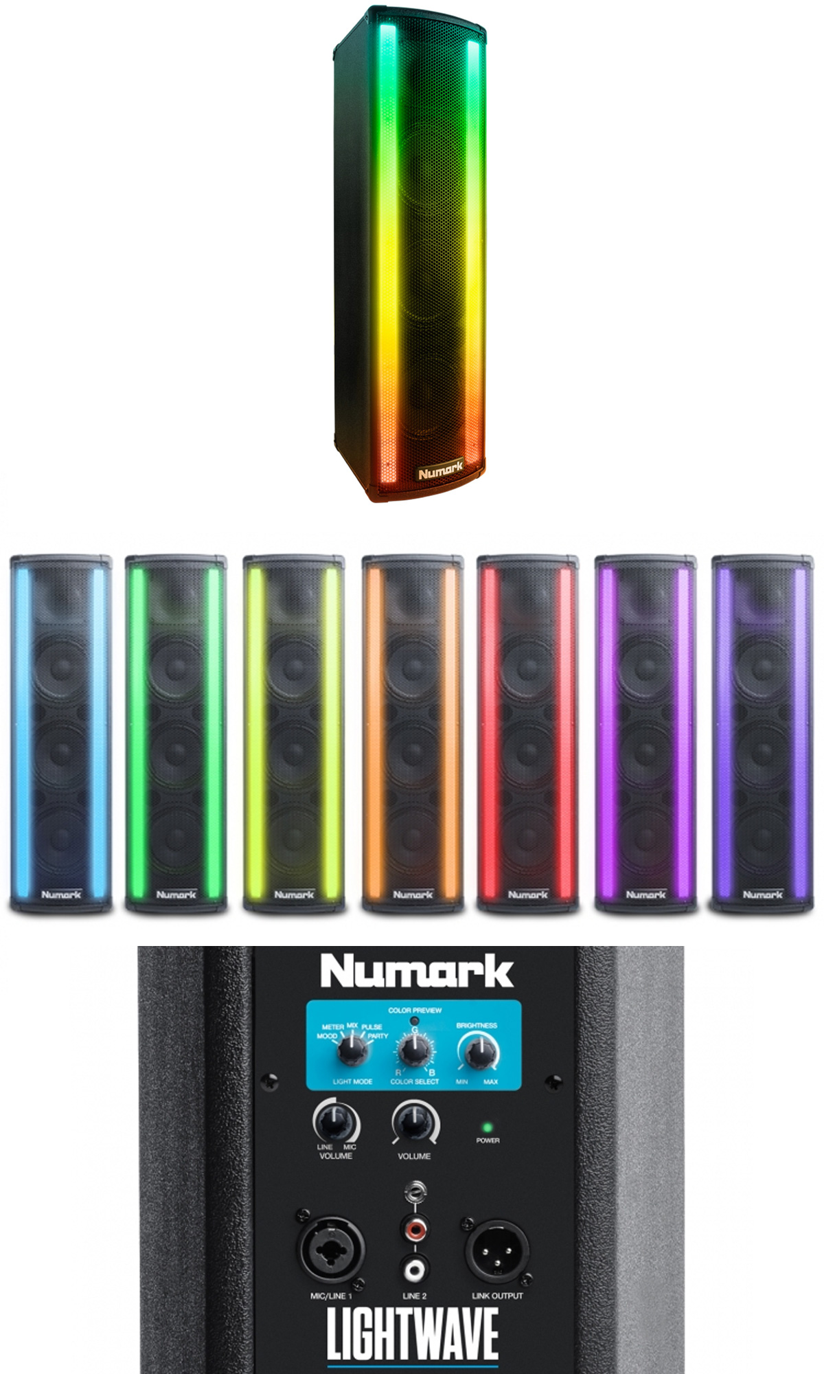 LED搭載の大人気スピーカーNumarkのLightwaveの1本販売です！