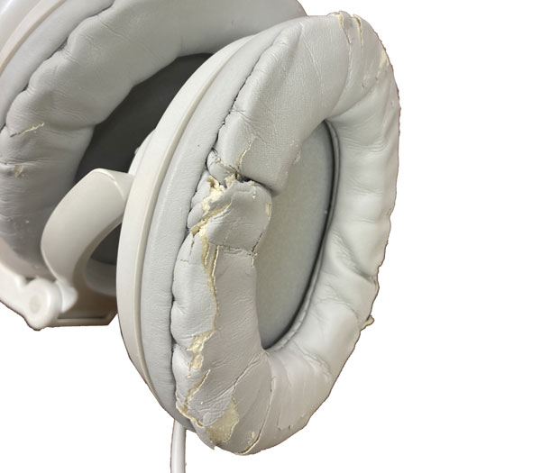 ジャンク品】Vestax/ヘッドホン/GUBER HMX-1(WHITE) -DJ機材アナログ