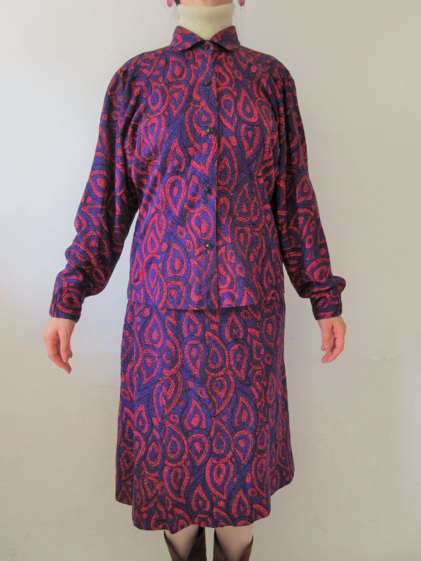 唯一無二*】サイケなペイズリー柄セットアップ - 乙女スタイル