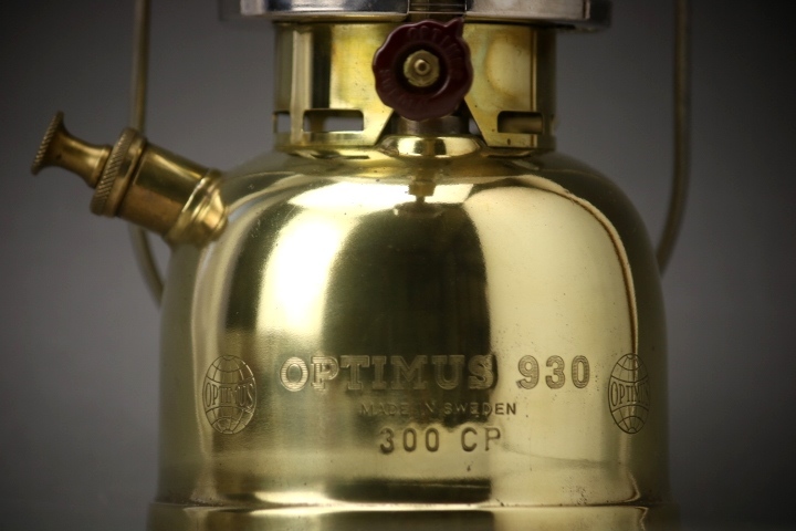 Optimus 930 Brass GOLD kerosene lantern Sweden - 北欧キャンプ