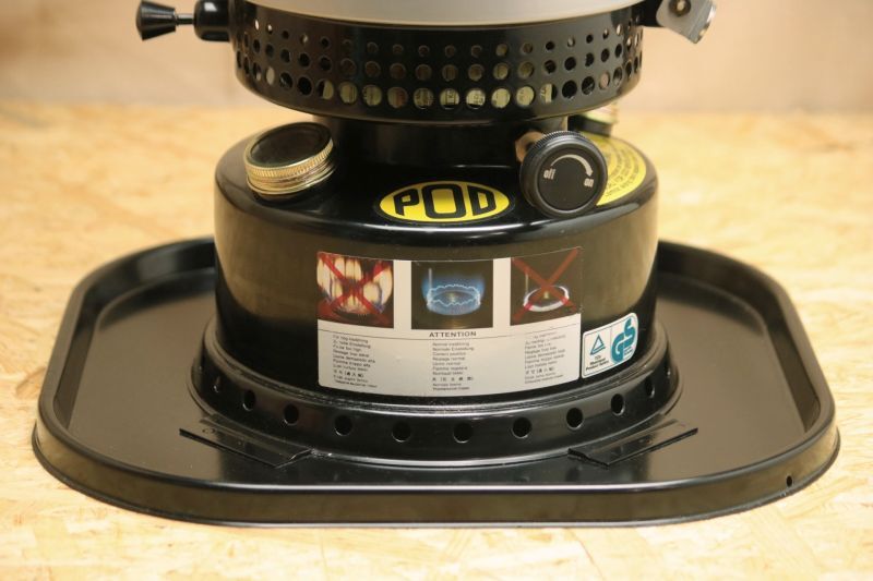 POD 3K ブラック Heater ストーブ- 北欧キャンプストーブとアウトドア