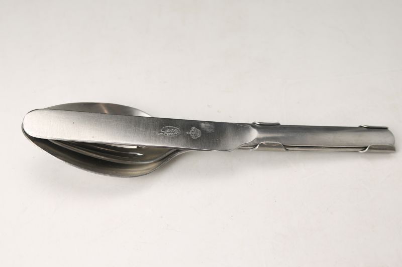 スウェーデン軍、スプーンフォークナイフのカトラリー3点セット - 北欧