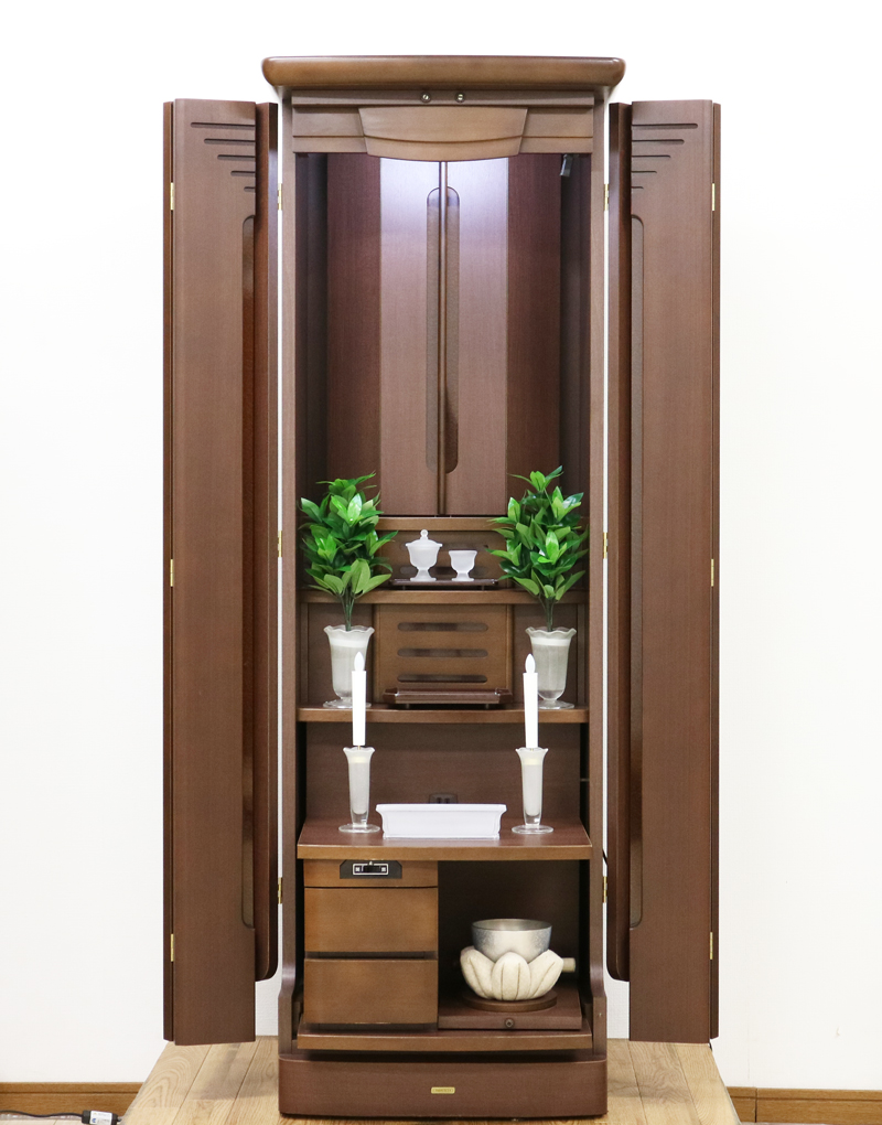 創価学会 家具調 中古仏壇 687 金剛堂 金板新品!｜仏壇革命・虚空厨子