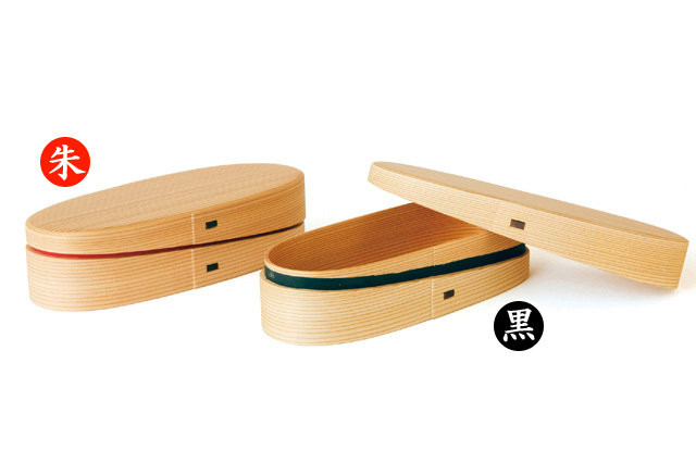 曲げわっぱ -軌（MICHI）弁当 黒- 秋田県大館市の伝統工芸