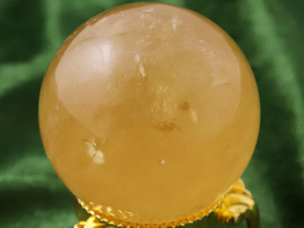 イエロー・カルサイト丸玉［No.2］ | パワーストーン,天然石,ヒマラヤ