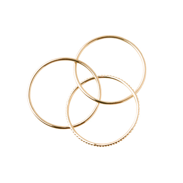 K18「トリプレット」リング｜【オレフィーチェ】Orefice