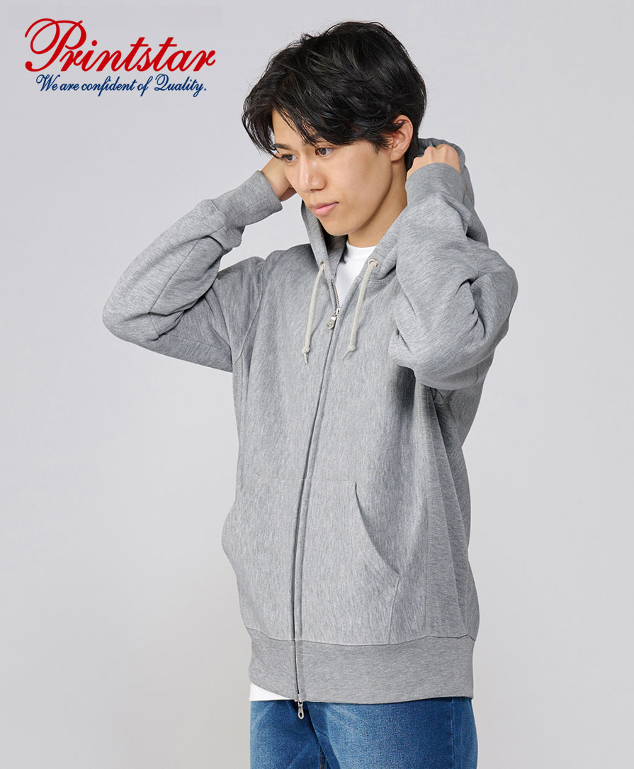 Printstar 00229-FVZ 裏起毛ヘビージップパーカー｜無地パーカー業務用
