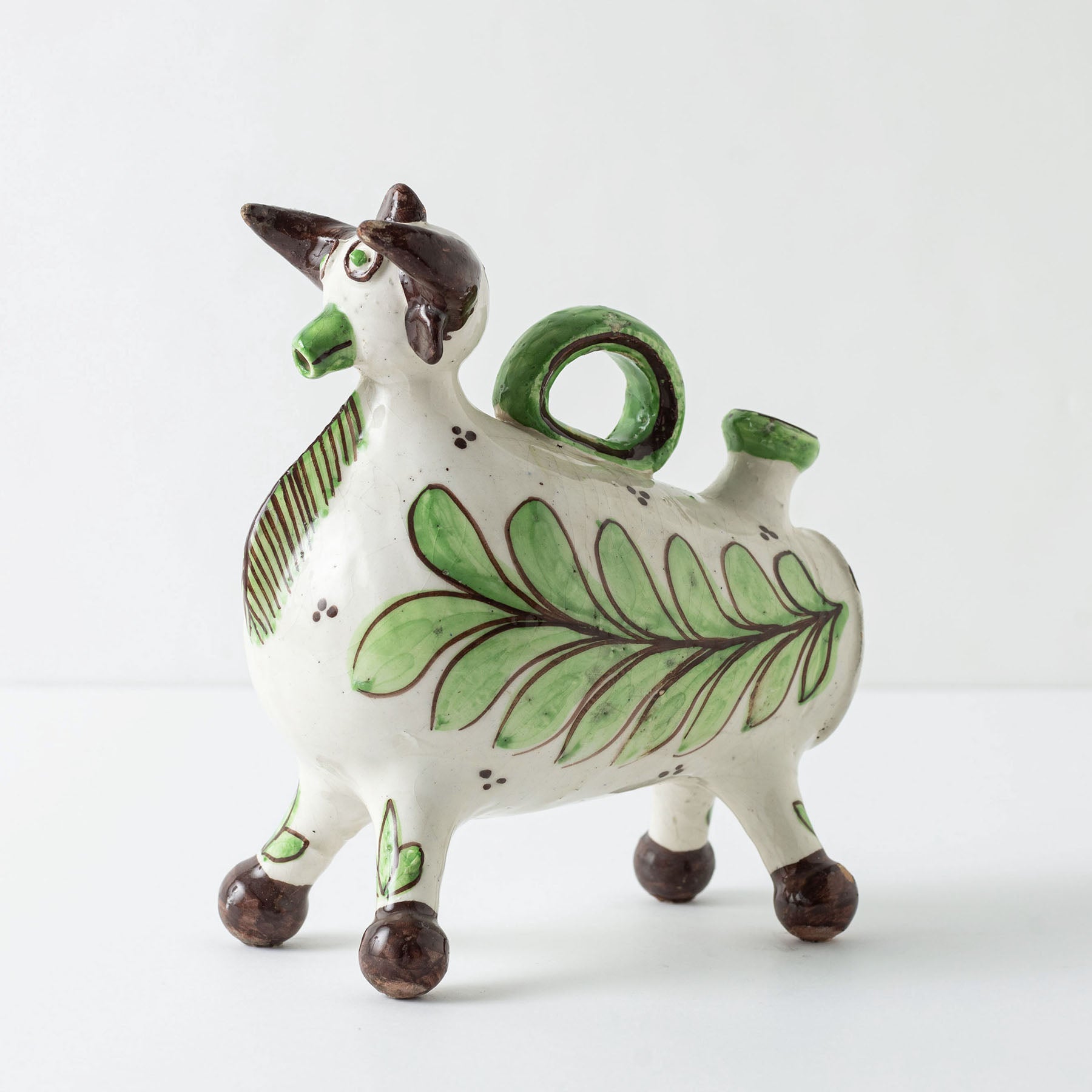 ARTESANIA SAN JOSE 陶器オブジェ（牛の水差し）｜オブジェ