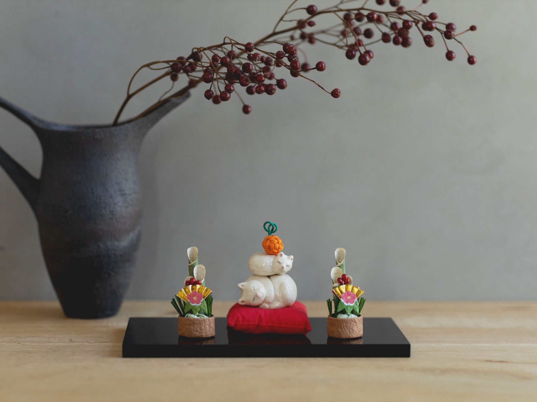 ま工房 × Orneko 猫の鏡餅｜オルネコ（ネコモチーフ）｜オルネ ド