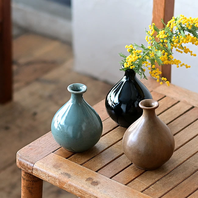 瀬戸焼のフラワーベース GOURD | ゼネラルストア オルネ