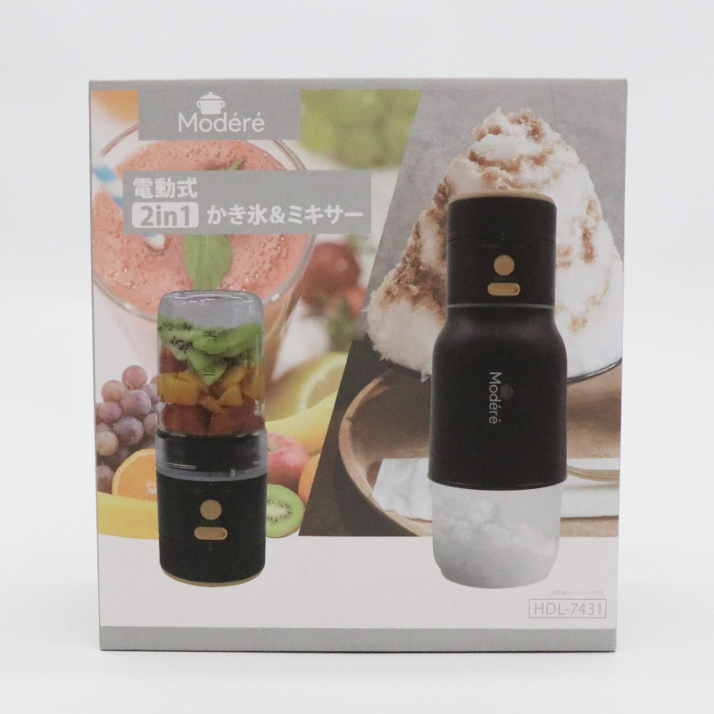 Modéré】電動式2in1かき氷＆ミキサー HDL-7431｜ヒロ・コーポレーション