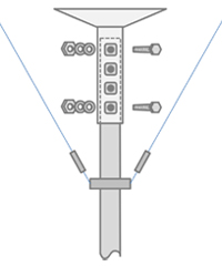 DH-460｜ディスプレイ天吊金具｜取付金具（ハンガー）｜製品情報｜オーエス