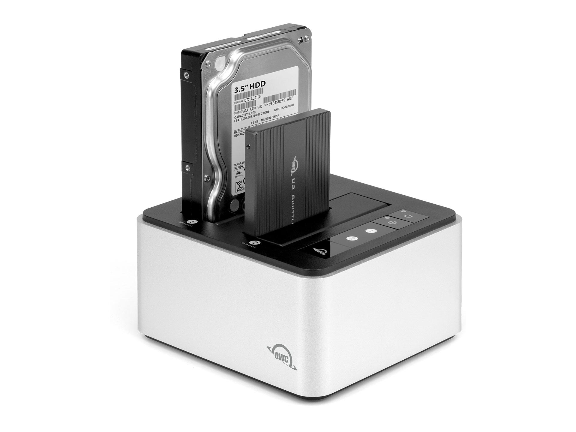 OWC Drive Dock U.2 ベアドライブ用のデュアルドライブベイ