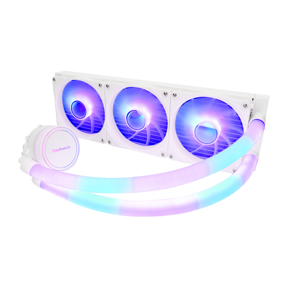 ARGB LED内蔵ヘッド＆チューブ 120mm×3基 水冷CPUクーラー OWL