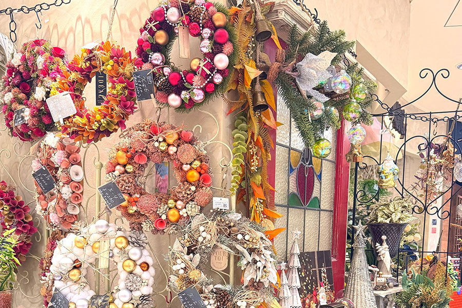 使い捨てない」クリスマスリースを提案、アパレル感覚で緑を選べる植物