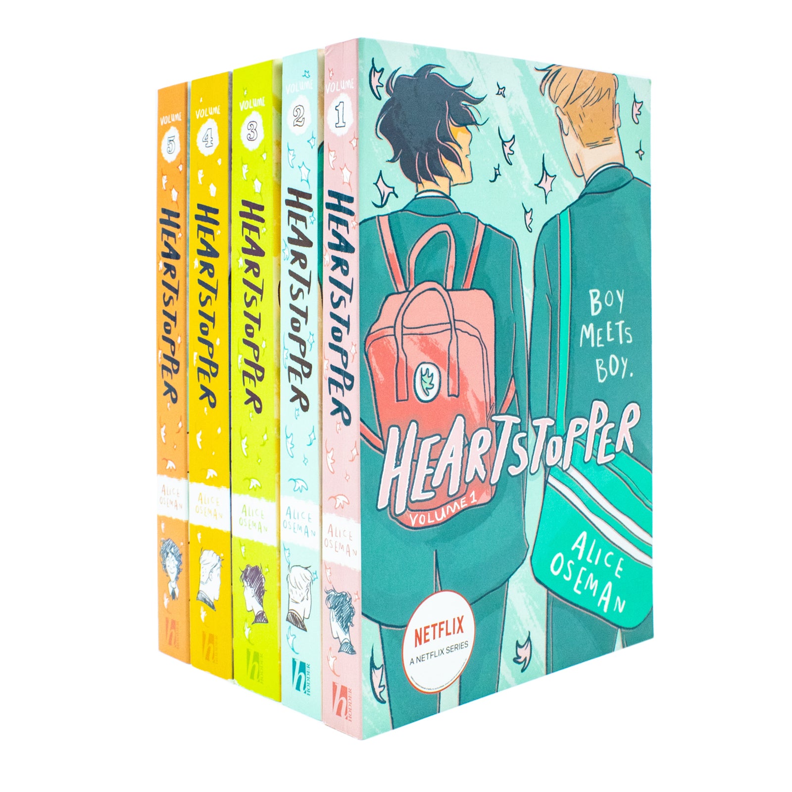 Heartstopper Series by Alice Oseman 5 Books Collection Set (1-5