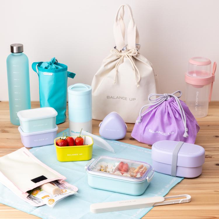 オーバルランチボックス 570ml ブルー バランスアップ お弁当箱