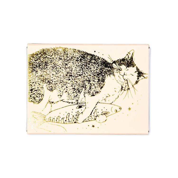 メモ入りボックス キャットアートコレクション ピンク(ピンク