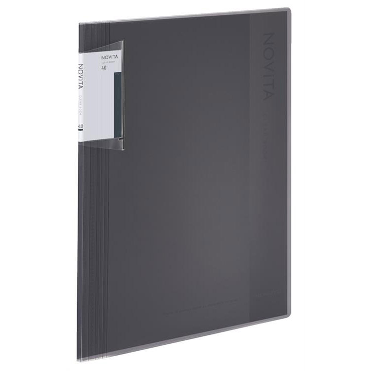 クリヤーブック ノビータ 固定式 A4 40枚 ブラック(ブラック
